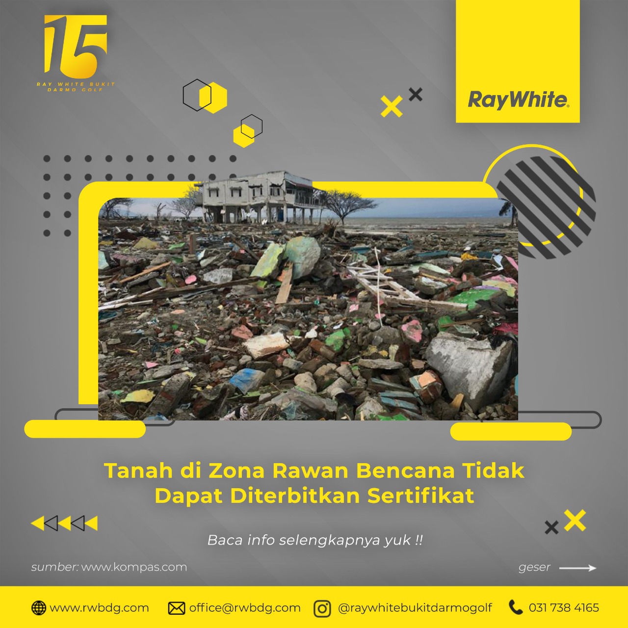 Tanah di Zona Rawan Bencana Tidak Dapat Diterbitkan Sertifikat