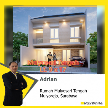 Dijual rumah baru dan ciamik di Mulyosari Tengah