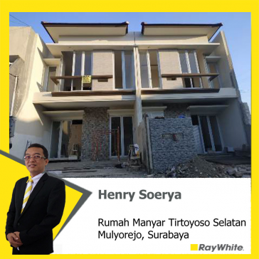 805. Dijual rumah baru gress di Manyar Tirtoyoso Selatan Surabaya